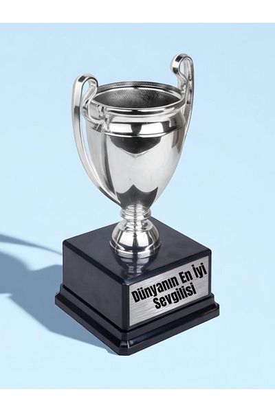 lili hediyelik World's Best Lover Printed Sweetheart Reward 23 cm Championship Trophy - Sweetheart Birthday