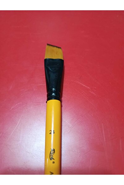 Rich 280 Serisi Yan Kesik Uçlu Sentetik Fırça kısa sap No:24 yağlı,akrilik ve guaj boyaya uygun