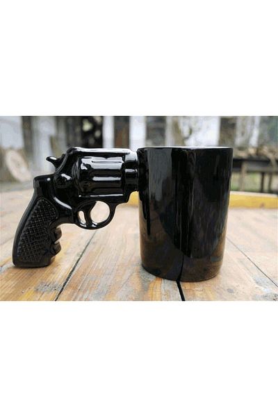 ErCorp 3D Design Gun Mug Cup Gift Stylish