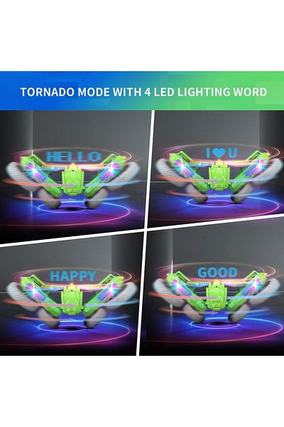Sofia Concept RC Remote Control Car DE 55, 180° Flip, Luminous Words, Shockproof, Green