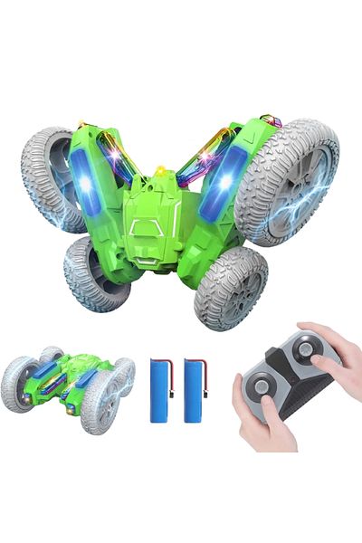 Sofia Concept RC Remote Control Car DE 55, 180° Flip, Luminous Words, Shockproof, Green