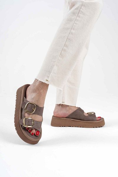 Zerenyus Τοποθετήστε Premium Mink Suede Slippers