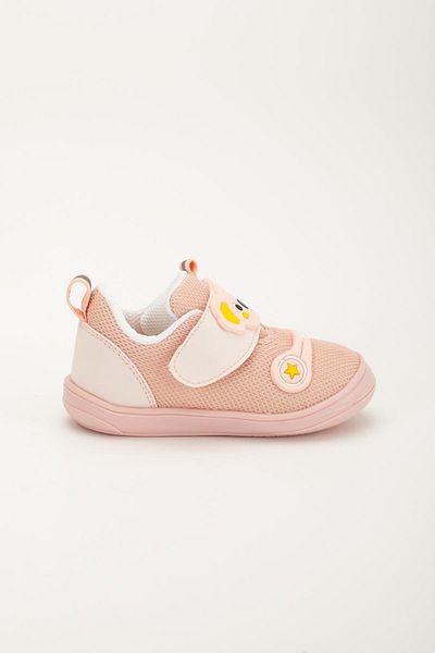 Dilimler Ayakkabı Şirinbebe Orthopedic Baby Girl First Step Shoes Powder Velcro Anorak