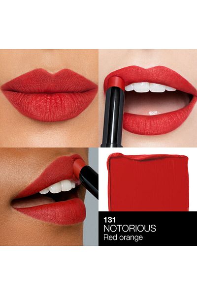 Nars أحمر شفاه باور مات يدوم 10 ساعات، أحمر شفاه غير لامع ذو صبغة عالية الكثافة. وزن صفر 1.5 جرام