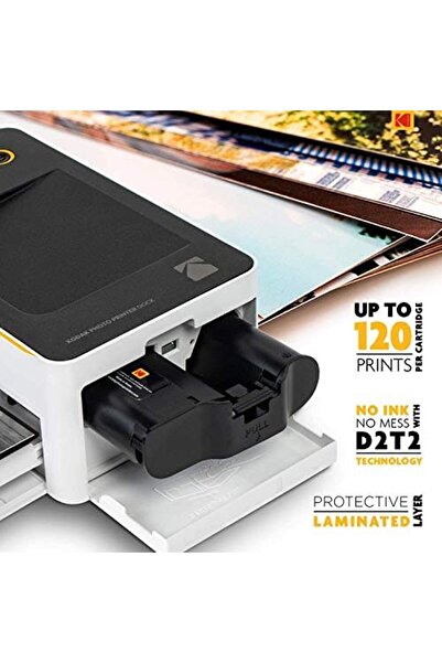 Kodak Dock & Wi-Fi Portable 4x6” Instant Photo Printer, Premium Quality Full Color Prints - Compat