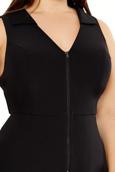 Forever 21 Plus Size Fermuar Detaylı Elbise