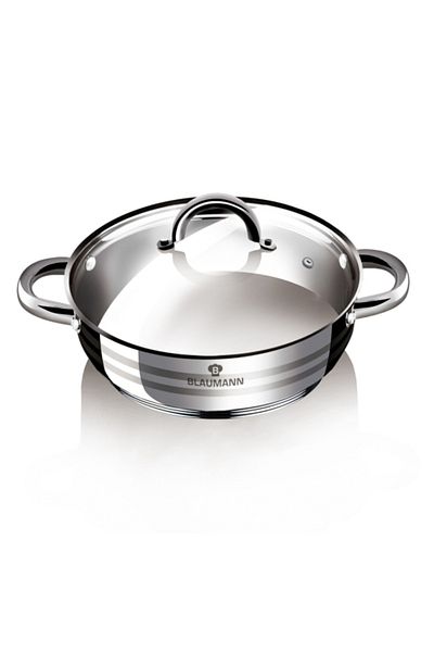 Berlinger Haus Stainless steel tray/pot with lid 26 cm Gourmet Line