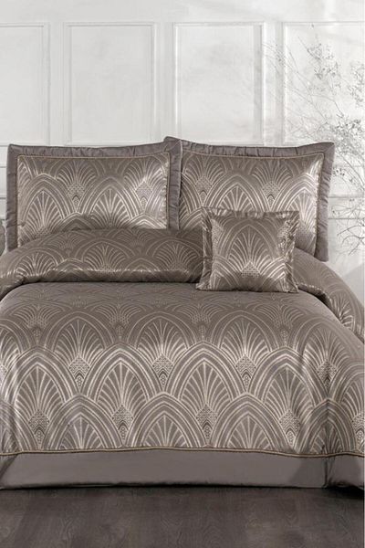 Çeyiz Diyarı Artes Fiber Filled Double 250X255 cm Bedspread Chestnut