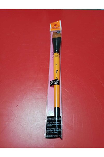 Rich 280 Serisi Yan Kesik Uçlu Sentetik Fırça kısa sap No:24 yağlı,akrilik ve guaj boyaya uygun