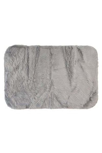 OEM Decorative Rug Imitation Fur Gray 120 x 80 cm