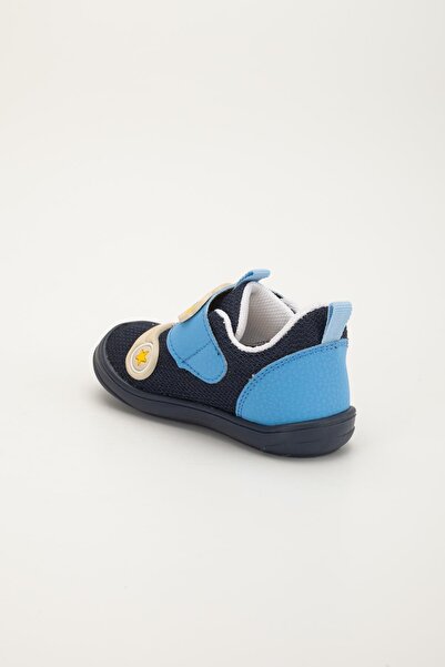 Dilimler Ayakkabı Şirinbebe Orthopedic Baby Boy First Step Shoes Blue Velcro Anorak