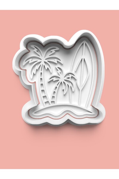 AKTASTORE قالب كوكيز شاطئ هاواي وقالب عجينة السكر