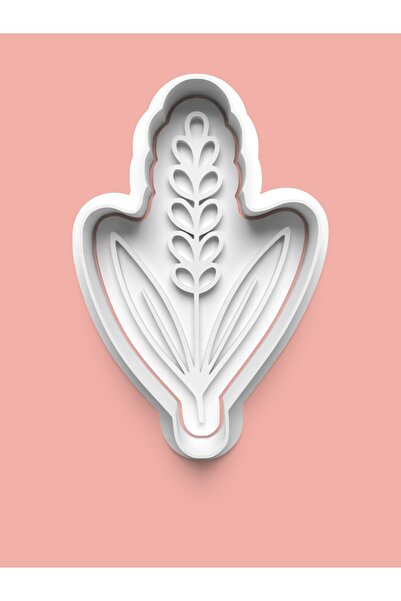 AKTASTORE قالب كوكيز على شكل زهرة نباتية وقالب عجينة السكر