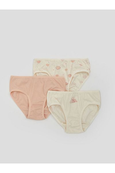 LC Waikiki New Season Printed Girls' Panties 3 τεμαχίων - S5MJ06Z1