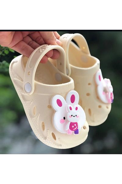 Pandalina Girl's Sandals Anti-Skid Tabannsummer Shoes (the Ornament on the Front Is Walking Movable)