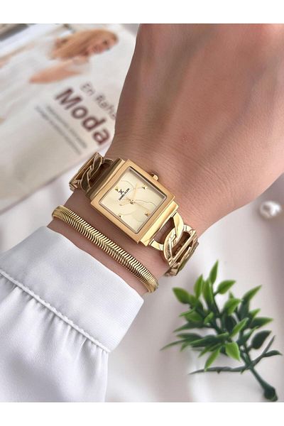 Daniel Klein Steel Cord 3 Atm Water Resistant Special Design Women Wrist Watch+Bracelet Vs.Blkt.0430