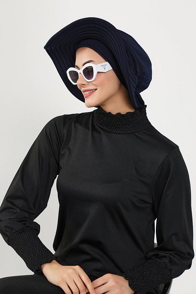 Aisha's Design 4-Piece Swimming Cap, Visor and Hat Set Hijab (Sea, Pool) Swimming Cap, St-3Sn