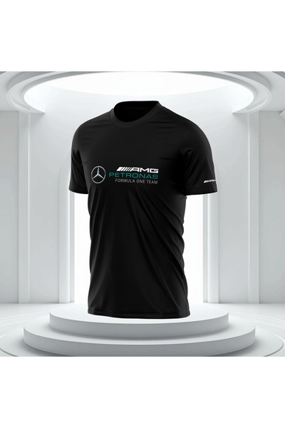 Bulvar Lee تي شيرت صيفي مطبوع برقبة دائرية للرجال من مرسيدس بنز