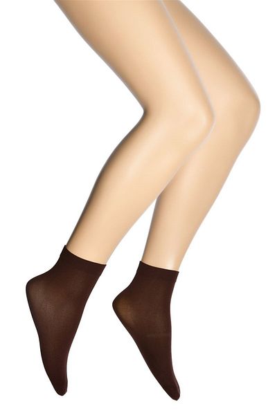 Dore Women's Brown Micro 40 Medium Thick Foam Socket Socks 3-Piece