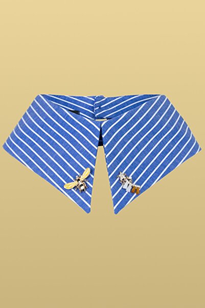 ON Çizgili Seyyar Yaka