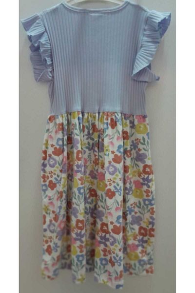 VOL Summer Robes with Buttons and Patterned Dress