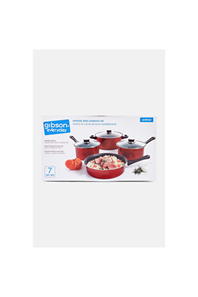 Gibson 7-Piece Cardinal Non-Stick Cookware Set