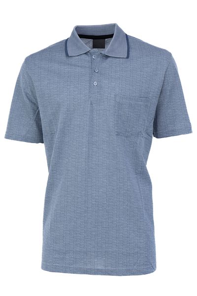 Oppland Tricou bărbați de vară cu buzunar mânecă scurtă jacquard modern Lonelli model croială confortabilă țesătură de bumbac