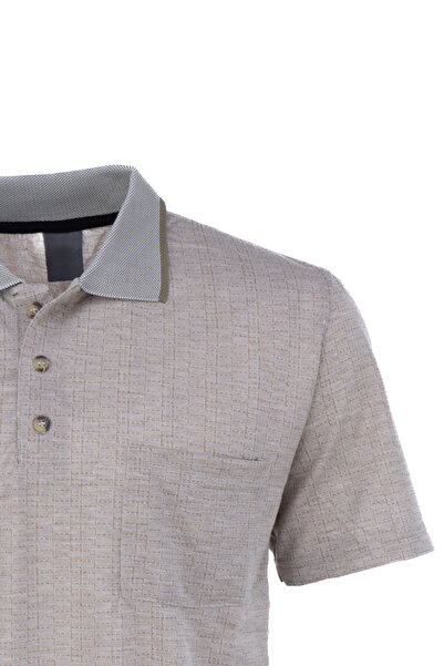 Oppland Ανδρικό μπλουζάκι καλοκαιρινό με τσέπη κοντομάνικο μοντέρνο Jacquard Lonelli Model Casual Cut Βαμβακερό ύφασμα