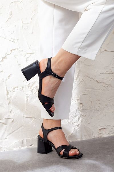Adım Adım Women's Ankle Strap Heeled Sandals