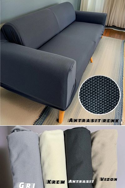 intil Sofa Cover, Elastic Seat Cover, Honeycomb Pattern, Non-Slip Sofa Cover 1 Piece
