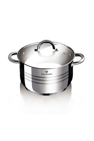 Berlinger Haus Stainless steel pot with lid 22 cm Gourmet Line