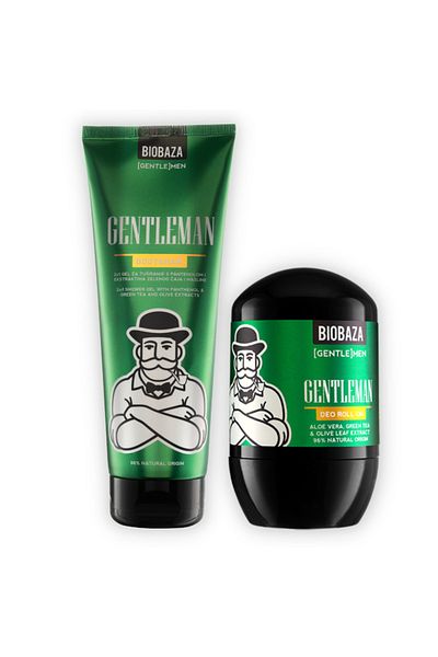 Biobazam Men's gift set Energy, deodorant & shower gel, with green tea, Biobaza, 270 ml