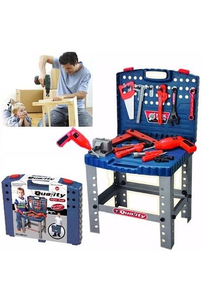 ideal STORE Banc de lucru interactiv „Micul meu mecanic”, 73 cm, accesorii incluse
