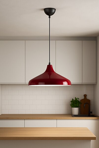 LEGACY Nil Bordo Renk Özel Tasarım Modern Dekoratif Cafe Sarkıt Cafe - Mutfak...