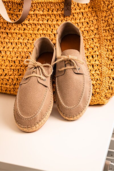 town walker Erkek Klasik Deri Espadril Ayakkabı