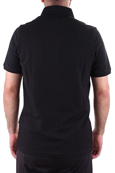 Twister Jeans Twister 2341 Black Casual Short Sleeve Regular Cut Cotton Polo Neck Men's T-Shirt
