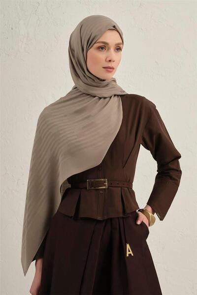 Armine شال من الليوسيل والفسكون بخطوط 2 76