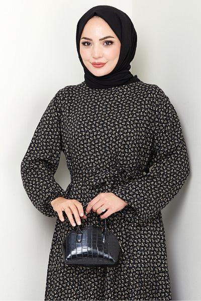 Bestenur Φόρεμα Lian Woven Viscose 1539 - Μαύρο
