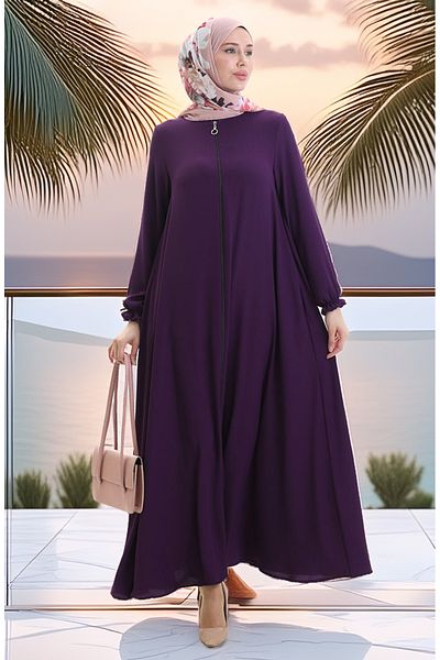 sefamerve Με φερμουάρ Mevlana Ferace 4106-06 Plum