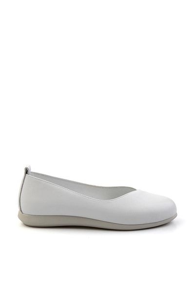 Bambi White Leather Women's Casual Shoes K01331041803