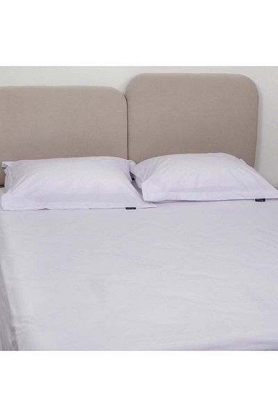 Bed N Home SA Flat bed sheet set,100%Egyptian cotton, 350TC, Stripe, 1cm, White ,2pillowcases, 180x270cm