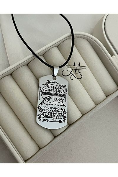 MerveninYaziAtolyesi Züleyha Beauty Talisman Steel Necklace
