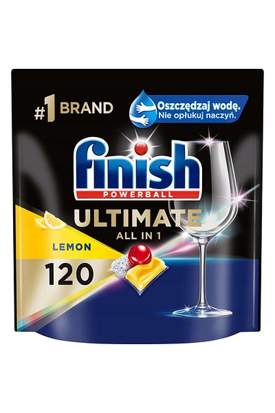 Finish Ultimate All In 1 Lemon Dishwasher Capsules 120pcs