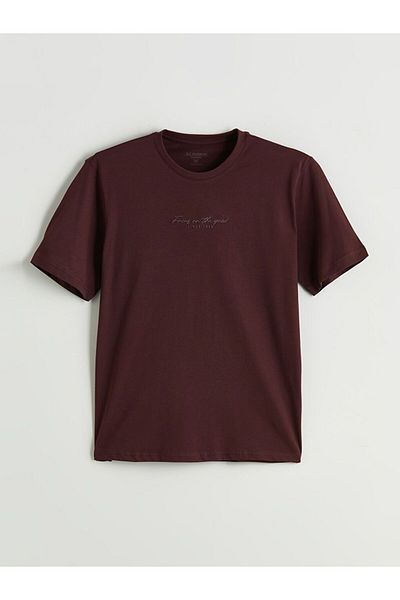 LC Waikiki Lcwaikiki Classic Crew Neck Printed Combed Cotton Mens T-Shirt