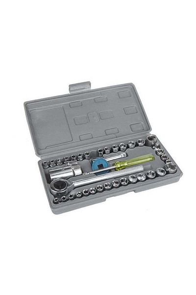 Colt Small Box Wrench Set with 40 Pieces Yellow/Grey 24cm