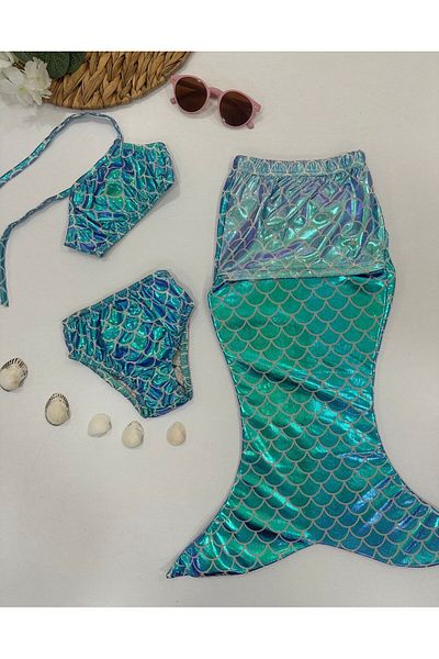 ChibuumKids Mermaid Swimsuit Costume