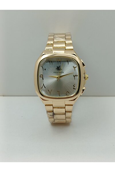 PW POLO WHITE Arabic Numeral Men's Wristwatch