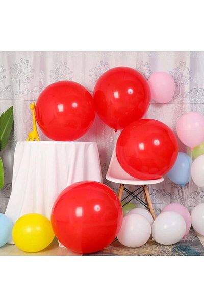 Wonderland Set of 15 Wonderland helium balloons, red, latex, 45 cm