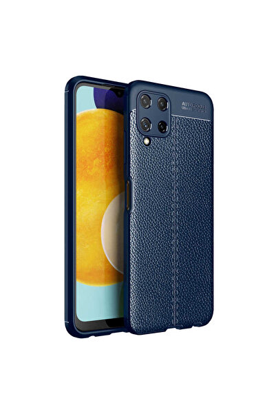 Tılsım Tekno جراب جالاكسي M32 TSTK Niss غطاء سيليكون - أزرق داكن