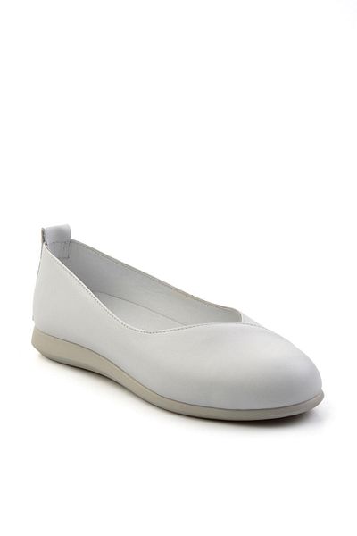 Bambi White Leather Women's Casual Shoes K01331041803